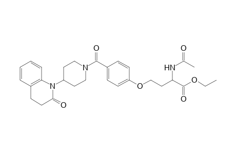 2-Acetamido-4-[4-[4-(2-keto-3,4-dihydroquinolin-1-yl)piperidine-1-carbonyl]phenoxy]butyric acid ethyl ester