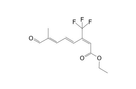 Ethyl (2E,4E,6E)-7-formyl-3-(trifluoromethane)octa-2,4,6-trienoate
