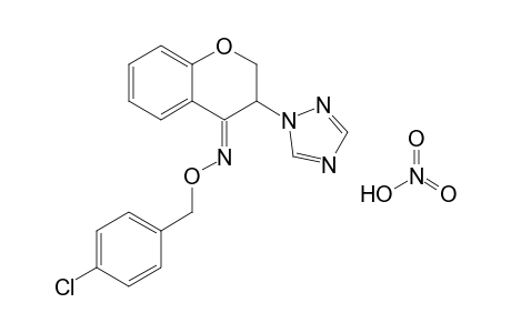 (E)-2,3-Dihydro-3-(1H-1,2,4-triazol-1-yl)-4H-1-benzopyran-4-one O-(4-chlorophenylmethyl)oxime nitrate