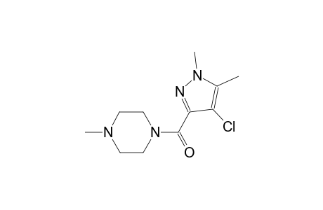 1-[(4-chloro-1,5-dimethyl-1H-pyrazol-3-yl)carbonyl]-4-methylpiperazine