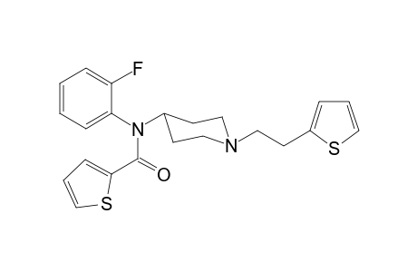 N-2-Fluorophenyl-N-(1-[2-(thiophen-2-yl)ethyl]piperidin-4-yl)thiophene-2-carboxamide