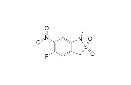 5-Fluoranyl-1-methyl-6-nitro-3H-2,1-benzothiazole 2,2-dioxide