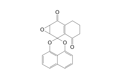 (+-)-2,3-Epoxy-1,5-dioxo-1,2,3,4,5,6,7,8-octahydronaphthalene-4-spiro-2'-naphtho[1",8"-de][1',3']dioxine