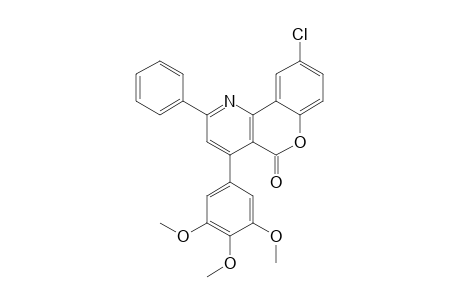 9-CHLORO-2-PHENYL-4-(3,4,5-TRIMETHOXYPHENYL)-PYRIDO-[3,2-C]-COUMARINE