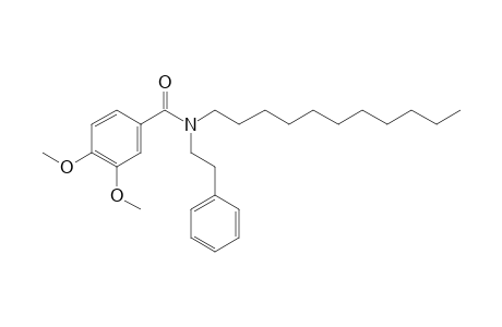 Benzamide, 3,4-dimethoxy-N-(2-phenylethyl)-N-undecyl-