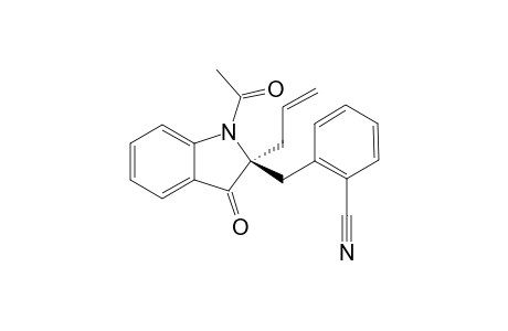 (S)-2-[(1-Acetyl-2-allyl-3-oxoindolin-2-yl)methyl]benzonitrile