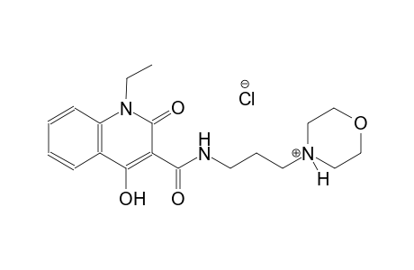 4-(3-{[(1-ethyl-4-hydroxy-2-oxo-1,2-dihydro-3-quinolinyl)carbonyl]amino}propyl)morpholin-4-ium chloride