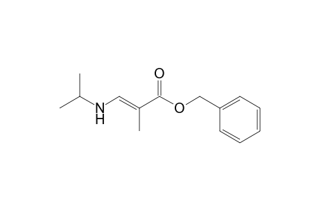 Benzyl 3-(N-isopropyl)amino-2-methyl-2-propenoate