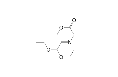 DL-Alanine, N-(2,2-diethoxyethylidene)-, methyl ester