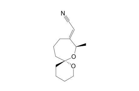 (E,6R*,8R*)-8-Methyl-1,7-dioxaspiro[5.6]dodec-9-ylideneacetonitrile