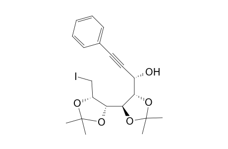 anti-1,2,8-Trideoxy-8-iodo-4,5:6,7-bis-O-(1-methylethylidene)-1-phenyl-D-glycero-D-gulo-oct-1-ynitol