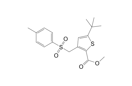 5-tert-butyl-3-[(p-tolylsulfonyl)methyl]-2-thiophenecarboxylic acid, methyl ester