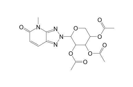 4-METHYL-2-(BETA-D-2,3,4-TRI-O-ACETYL-RIBOPYRANOSYL)-VIC-TRIAZOLO-(4,5-B)-PYRID-5-ONE