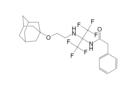 benzeneacetamide, N-[2,2,2-trifluoro-1-[[2-(tricyclo[3.3.1.1~3,7~]dec-1-yloxy)ethyl]amino]-1-(trifluoromethyl)ethyl]-