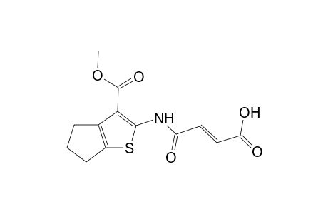 (E)-4-[(3-carbomethoxy-5,6-dihydro-4H-cyclopenta[b]thiophen-2-yl)amino]-4-keto-but-2-enoic acid