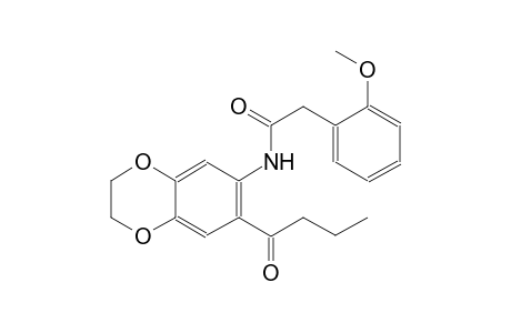 benzeneacetamide, N-[2,3-dihydro-7-(1-oxobutyl)-1,4-benzodioxin-6-yl]-2-methoxy-