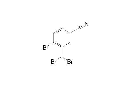 4-bromo-3-(dibromomethyl)benzonitrile
