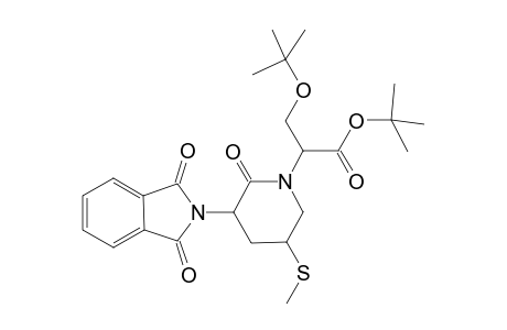 (.alpha.S,3RS,5RS)-N-[1-(t-Butoxycarbonyl)-2-tert-butoxyethyl]-3-phthaloyl-5-methylthiopioeridin-2-one