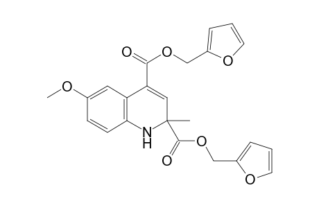 Bis(furan-2-ylmethyl) 6-methoxy-2-methyl-1,2-dihydroquinoline-2,4-dicarboxylate