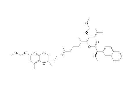 (2R)-2-methoxy-2-(2-naphthyl)acetic acid [(E,1R,2S)-9-[(2R)-6-(methoxymethoxy)-2,8-dimethyl-chroman-2-yl]-1-[(1R)-1-(methoxymethoxy)-3-methyl-but-2-enyl]-2,6-dimethyl-non-6-enyl] ester