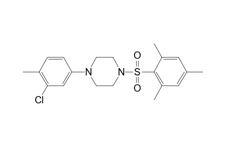 1-(3-Chloranyl-4-methyl-phenyl)-4-(2,4,6-trimethylphenyl)sulfonyl-piperazine