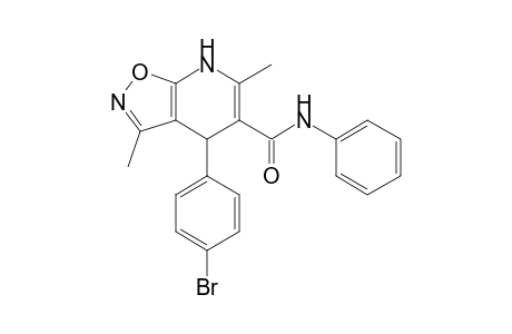 4-(4-Bromophenyl)-3,6-dimethyl-N-phenyl-4,7-dihydroisoxazolo[5,4-b]pyridine-5-carboxamide