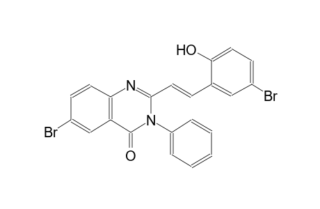 6-bromo-2-[(E)-2-(5-bromo-2-hydroxyphenyl)ethenyl]-3-phenyl-4(3H)-quinazolinone