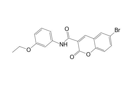 6-bromo-N-(3-ethoxyphenyl)-2-oxo-2H-chromene-3-carboxamide