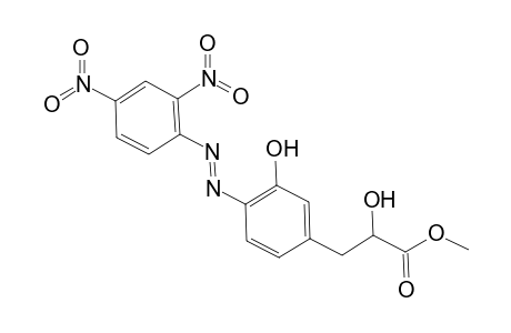 Methyl 3-(4-[(E)-(2,4-dinitrophenyl)diazenyl]-3-hydroxyphenyl)-2-hydroxypropanoate