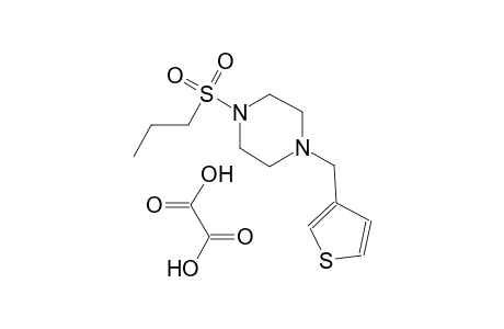 1-(propylsulfonyl)-4-(thiophen-3-ylmethyl)piperazine oxalate
