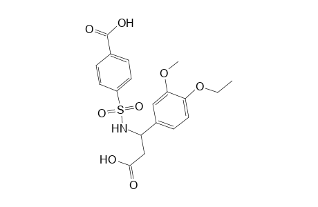 Benzenepropanoic acid, .beta.-[[(4-carboxyphenyl)sulfonyl]amino]-4-ethoxy-3-methoxy-