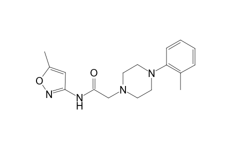 N-(5-methyl-3-isoxazolyl)-2-[4-(2-methylphenyl)-1-piperazinyl]acetamide