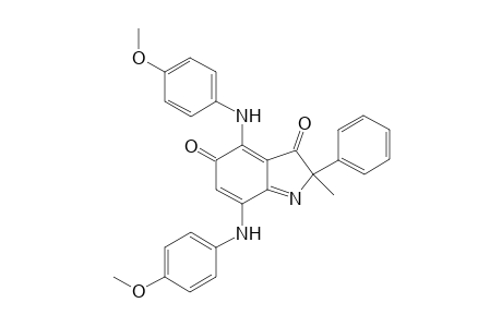 4,7-Bis-(4-methoxy-phenylamino)-2-methyl-2-phenyl-2H-indole-3,5-dione