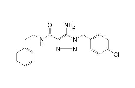 1H-1,2,3-triazole-4-carboxamide, 5-amino-1-[(4-chlorophenyl)methyl]-N-(2-phenylethyl)-