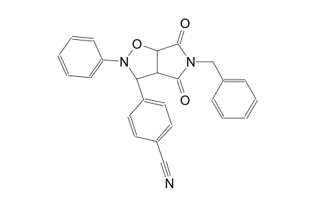 4-(5-benzyl-4,6-dioxo-2-phenylhexahydro-2H-pyrrolo[3,4-d]isoxazol-3-yl)benzonitrile