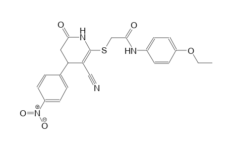 acetamide, 2-[[3-cyano-1,4,5,6-tetrahydro-4-(4-nitrophenyl)-6-oxo-2-pyridinyl]thio]-N-(4-ethoxyphenyl)-