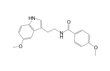 4-methoxy-N-[2-(5-methoxy-1H-indol-3-yl)ethyl]benzamide