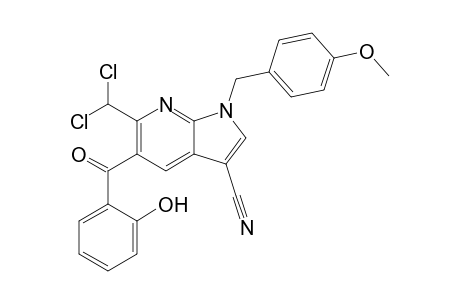 6-(Dichloromethyl)-5-salicyloyl-1-(p-methoxybenzyl)-3-cyano-1H-pyrrolo[2,3-b]pyridine