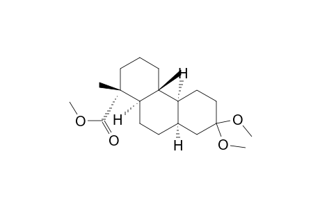 1-Phenanthrenecarboxylic acid, tetradecahydro-7,7-dimethoxy-1,4a-dimethyl-, methyl ester, [1R-(1.alpha.,4a.beta.,4b.alpha.,8a.alpha., 10a.alpha.)]-