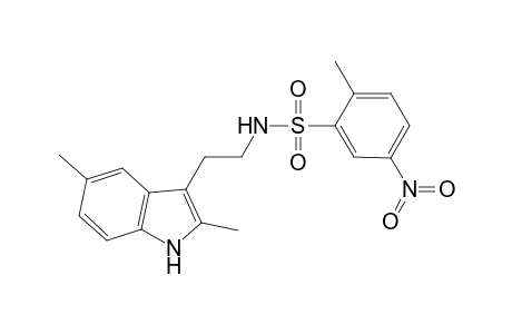 N-[2-(2,5-dimethyl-1H-indol-3-yl)ethyl]-2-methyl-5-nitro-benzenesulfonamide