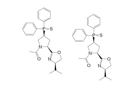 (2S,5'R,4S)-N-ACETYL-2-(4',5'-DIHYDRO-5'-ISOPROPYL-1',3'-OXAZOL-2'-YL)-4-DIPHENYLPHOSPHINOTHIOYLPROLINE