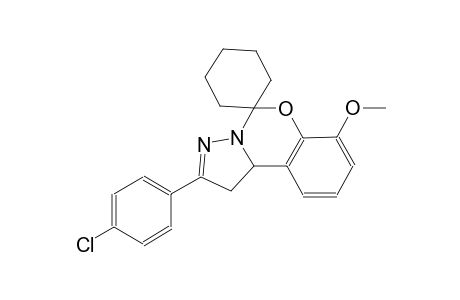 2-(4-chlorophenyl)-7-methoxy-1,10b-dihydrospiro[benzo[e]pyrazolo[1,5-c][1,3]oxazine-5,1'-cyclohexane]