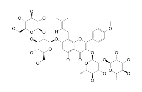 ACUMINATOSIDE;ANHYDROICARITIN-3-O-ALPHA-L-RHAMNOPYRANOSYL-(1->2)-ALPHA-L-RHAMNOPYRANOSIDE-7-O-BETA-D-GLUCOPYRANOSYL-(1->2)-BETA-D-GLUCOPYRANOSIDE