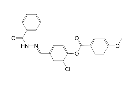 4-[(E)-(benzoylhydrazono)methyl]-2-chlorophenyl 4-methoxybenzoate