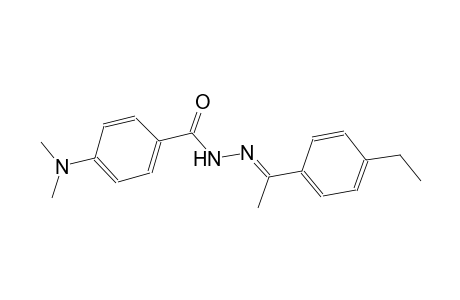 4-(dimethylamino)-N'-[(E)-1-(4-ethylphenyl)ethylidene]benzohydrazide