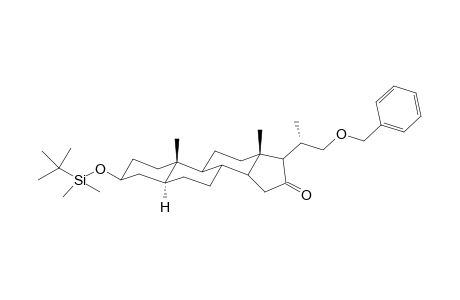22-(Benzyloxy)-3.beta.-[(t-butyldimethylsilyl)oxy]-5.alpha.-23,24-bisnorcholan-16-one