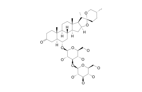 (25R)-6-ALPHA-HYDROXY-5-ALPHA-SPIROSTAN-3-ONE-6-O-BETA-D-GLUCOPYRANOSYL-(1->3)-BETA-D-GLUCOPYRANOSIDE