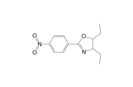 2-Oxazoline, 4,5-diethyl-2-(p-nitrophenyl)-, trans-