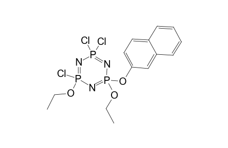 2,4-DIETHOXY-2-(BETA-NAPHTHOXY)-4,6,6-TRICHLOROCYCLOTRIPHOSPHAZATRIENE