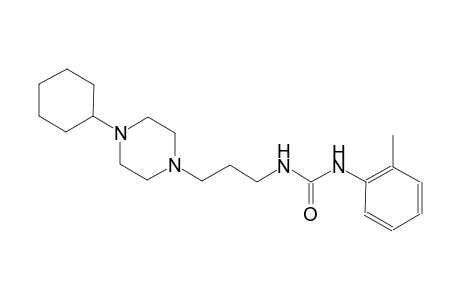 urea, N-[3-(4-cyclohexyl-1-piperazinyl)propyl]-N'-(2-methylphenyl)-